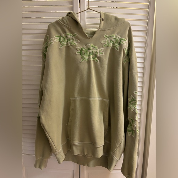 Free People Green Oversized Hoodie - Picture 1 of 2